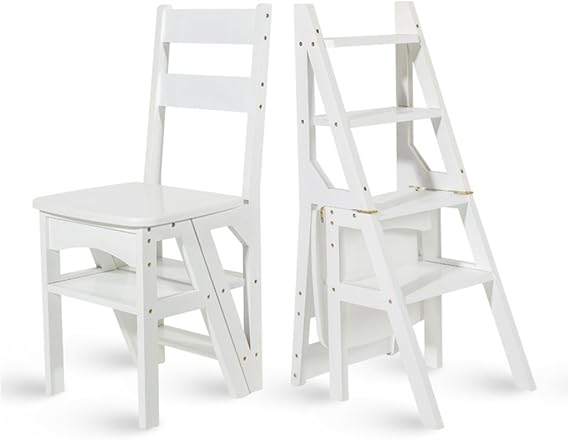 Tritthocker Klappstufen Hockerleiter Holz Haushalt Multifunktionaler