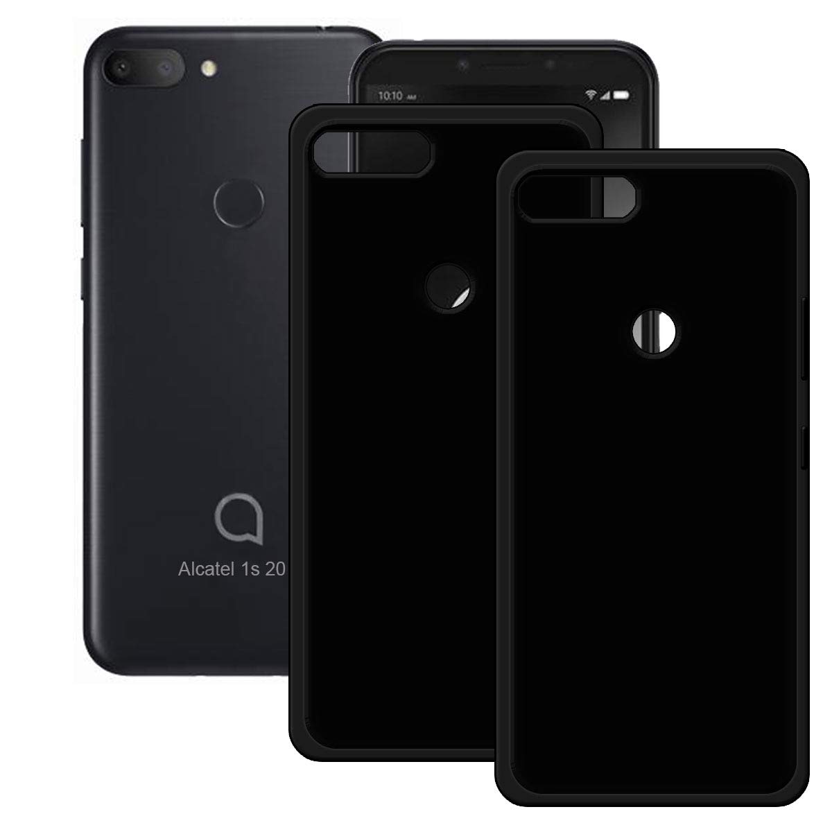 Yzkj Case For Alcatel 1s 2019 Cover 2 Pack Shock Absorption Light But Durable Flexible Soft Gel Black Tpu Silicone Protection Case For Alcatel 1s 2019 5 5 Buy Online In Angola At Angola Desertcart Com