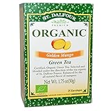 St. Dalfour, Organic, Golden Mango Green Tea, 25 Tea Bags, 1.75 oz (50 g) - 2pcs