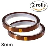 innosub Tape 2 X Thermal Tape-Heat Resistant Tape for Sublimation-polyimide 8mm [Leave No Smell]
