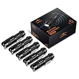 KANGORA Pack of 5, 300 Lumens LED Tactical Mini