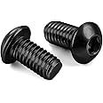 1/4-20 x 1/2" Button Head Socket Cap Screws, Allen Socket Drive, Black Oxide, Grade 10.9 Alloy Steel, Fully Threaded, 50 PCS