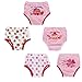 Dimore Baby Toddler 5 Pack Cotton Training Pants (M, Girl)