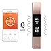 Fitness Tracker,007plus D115 Bluetooth 4.0 Pedometer Sleep Monitor Concise Style Point Touch Activity Tracker(Pink)