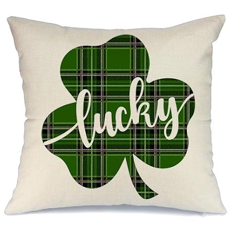 Amazon Com Aeney St Patricks Day Pillow Cover 18x18 For Couch