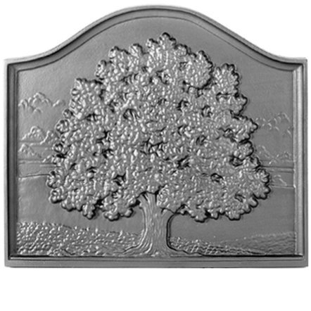 Pennsylvania Firebacks Small Oak Cast Iron Fireback