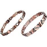 Blue Drop Copper Bracelets For Men Women Love Heart Adjustable Bracelet Jewelry Gifts