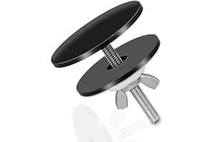 EYBDYB Sink Hole Cover, Kitchen Sink Hole Cover, Stainless Steel Faucet Hole Cover, Sink Sprayer Hole Plug, Easy Install Sink Plug for Kitchen & Bathroom (Black)