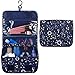 Narwey Hanging Travel Toiletry Bag Cosmetic Make up Organizer for Women and Girls Waterproof (Blue Galaxy)