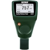 Extech CG304 Coating Thickness Tester, Bluetooth, Ferrous Non-Ferrous | Ferrous 0-1250um, non-ferrous 0-2000um, Bluetooth, zero plate, calibration films, backlit LCD