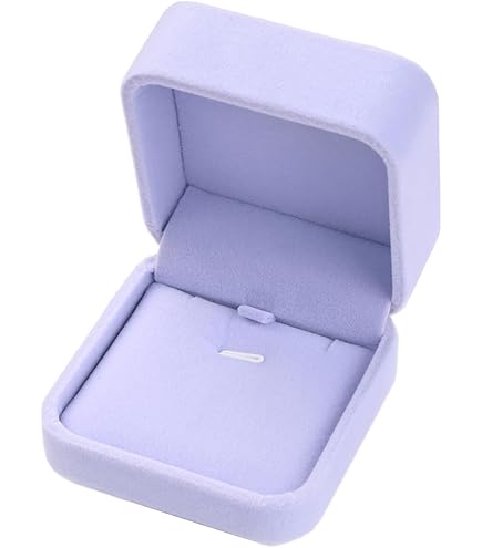 20 Pack Velvet Ring Boxes - Small Jewelry Gift Boxes For Engagement, Wedding, Proposals