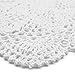 kilofly Crochet Cotton Lace Table Placemats Doilies Value Pack, 4pc, Roma, White, 10 inch
