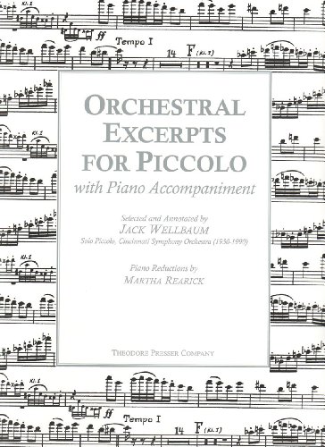 Orchestral Excerpts for Piccolo with Piano Accompaniment