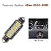 LEDKINGDOMUS 578 Led Bulb, 4Pcs 42mm Festoon White Led Bulbs 5050 Chipsets 4SMD Canbus Error Free Interior Dome Map Lights 211 212-2 569 (White)