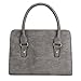 Bagerly Women Fashion PU Leather Shoulder Bags Top-Handle Handbag Tote Bag Purse Crossbody Bag (Grey)