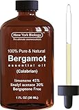 Bergamot Essential Oil (Calabrian) – Bergaptene Free - 100% Pure & Natural - High Quality Therapeutic Grade Bergamot Oil – Limonene 45%, Linalyl Acetate 30% - 1 fl oz