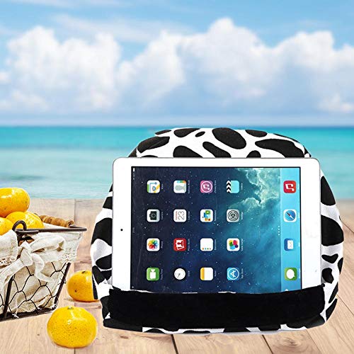 Urnanal Universal Soft Tablet Stand Pillow Holder, Sofa Bed Reading Pillow Beanbag Lap Stand for iPads/Tablets/eReaders/Smartphones/Books/Magazines