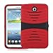 [Rhino] TM Red Heavy Duty Rugged Impact Hybrid Case with Build in Kickstand Protective Case for Samsung Tablet Galaxy Tab 3 7.0-inch P3200