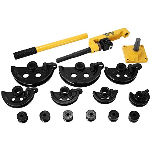 SHZOND Manual Pipe Tube Bender Set 3/8" to 1" 7 Bending Formers Copper Tube Bender 0.03" to 0.078" Pipe Wall Thickness Tube Bender Kit for Copper Brass Aluminum Stainless Steel Pipes (tube bender) - Thumbnail 7