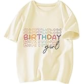 Birthday Girl Tshirt Toddler Birthday Shirts Tees Little Kids Top Outfit Cotton Short Sleeve 2nd 3rd 4th 5th 6th 7th 8th