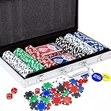 Deluxe Poker Chip Set, Poker Chip Set, 300PCS Poker