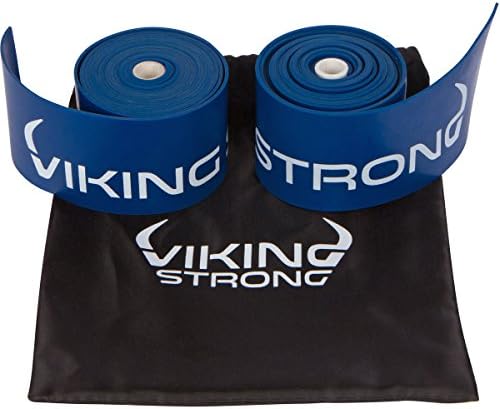 Viking Strong Floss Bands for Muscle Compression, Flossing band, Mobility &amp; Recovery - 2 Pack Compression bands w/Case,, Free eGuide Improve Movement, Circulation &amp; Soreness