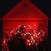 HAHOME LED Red Connectable Extendable String Lights 33Ft (2PC Extention Strand