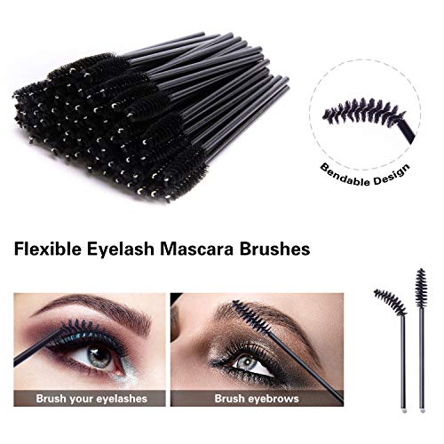 INFILILA 200Pcs Disposable Makeup Applicators Kit-100Pcs Mascara Wands,100Pcs Lip Applicators,Mascara Lipstick Makeup Brushes Eyelash Lip Gloss Brushes Applicators,Cosmetic Tool - Thumbnail 4