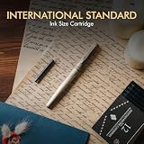 Wordsworth & Black 12pk Black Fountain Pen Ink Cartridges International view 10