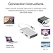 Weton USB Type C to HDMI Adapter, USB C 3.1 to HDMI VGA DVI USB 3.0 Multi Video HUB Converter (Silver)