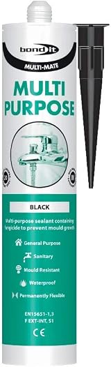 Bond It Multi-Mate GP Silicone Sealant Grey Fungicide Waterproofer 20 Yr Flex view 2