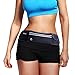 OUO Running Belt Waist Bag Waterproof for iPhone 6S Plus/6 Plus/6S/6 Samsung Galaxy S7 S8 Note 5 Adjustable Fanny Waist Pack Pockets Pack Runner Belt (Black)
