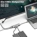 USB C Hub Tuwejia 6-in-1 Type c Hub Multi Port Adapter with USB C to HDMI 4K Output,4 USB 3.0, USB C Charging Adapter Compatible MacBook Pro 13/15 (Thunderbolt 3 Port),MacBook Air 2018, Surface Go