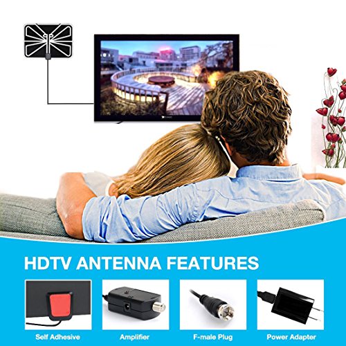 TV-Antenna-ZetHot-50-to-70-Mile-Range-Amplified-Indoor-HDTV-Antenna-with-165FT-High-Performance-Coax-Cable-for-Digital-Freeview-and-Analog-TV-Signals-Free-Local-Channels-for-Life-for-HDTV-TV