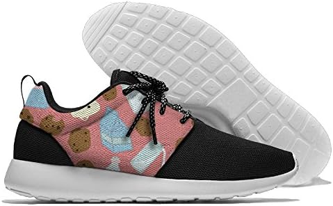 Milk And Cookies Men's Classic Athletic Running Shoes 42
