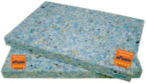 Efoam Recycled FULL Chip Foam Yoga Block WORKOUT FITNESS PHYSIO KNEELER MATS 2" (50mm) THICKNESS