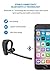 [ Latest Version] WISTMAR SoundBuds Slim Bluetooth Wireless Headset Ear Hooks Business HD Stereo Earphones Headphones Noise Cancelling in-Ear Earbuds with Mic for iPhone and Android