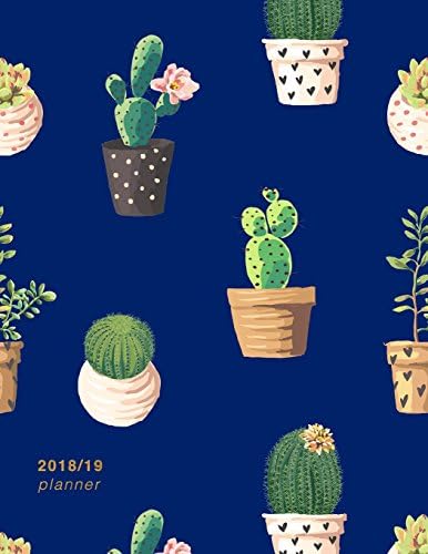 Planner 2018-2019: Cactus Design | Jul 18 - Dec 19 | 18 Month Mid-Year Weekly View Planner Organizer with Motivational Quotes + To-Do Lists (Weekly View Planners)