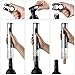 Aicok Wine Opener, Electric Wine Opener, Stainless Steel Electric Corkscrew, Cordless Battery Powered Wine Bottle Opener with Foil Cutter, Metallic Finish, Silver