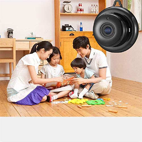Wireless Camera, Putars 1080P HD Mini Indoor Wireless Smart Home Security Camera with Night Vision, Panoramic WiFi Wireless Camera 720p Voice Intercom IP - Thumbnail 4