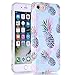 BAISRKE Phantom Pineapple Design Slim Black Bumper TPU Soft Rubber Silicone Cover Phone Case for iPhone 7 (2016) / iPhone 8 (2017) [4.7 inch]