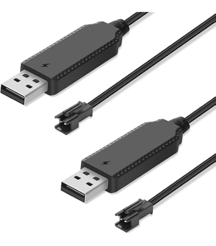 Heyiarbeit USB Charging Cable For Ni-MH/Ni-CD Batteries – 6V 250mA Charger With SM-2P Plug, RC Car Battery Charger - View #9