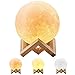 Magicfly Moon Lamp 5.9 Inch 3D Printing Moon Light, Dimmable with Tap Control, Rechargeable Lunar Light Home Decorative Night Light for Valentine's Day