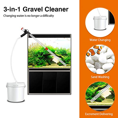 5 Boxtech+Aquarium+Gravel+Cleaner+Air+Pressing