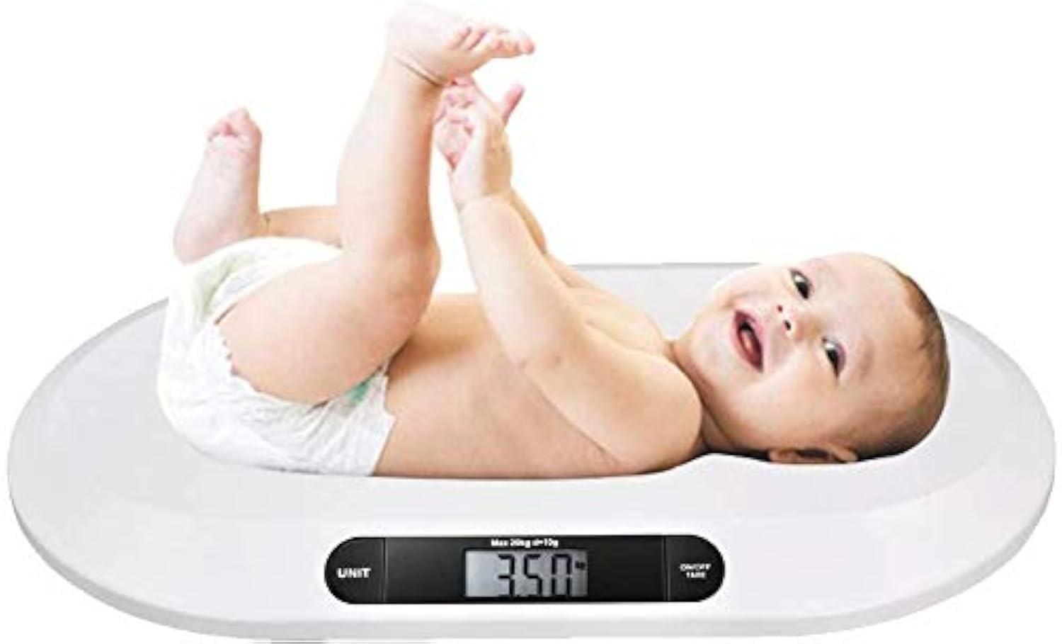 BAKAJI 2830062 Newborn Weighing Scales with LCD Digital Display