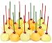 Red & Green Arrow Picks, 100 Plastic Food & Cocktail Toothpicks, 3.5