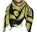 Mato & Hash Military Shemagh Tactical 100% Cotton Scarf Head Wrap - Black/Gold CA2100-2