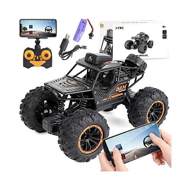 Weaston Mit Kameramodell Fernbedienung Auto 4WD Offroad-RC-Fahrzeug Bigfoot Monster Climbing Car 2.4G RC-Auto mit…
