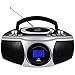 HANNLOMAX HX-315CD Portable CD/MP3 Boombox, AM/FM Radio, Digital Radio Frequency, Bluetooth, USB Port for MP3 Playback, LCD Display,Aux-in, AC/DC Power Source (Black)thumb 1