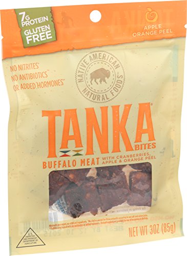 Meat Bar Bites with Buffalo and Cranberries by Tanka, Variety Pack, Beef Jerky Alternative, Gluten Free Snacks, 3 Ounce Bag, Pack of 3